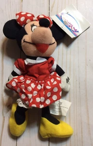 Mini Bolsa de Frijoles Minnie Mouse de 8" Juguete de Peluche Retirado - Imagen 1 de 6