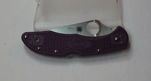 NEU unbenutzt nummeriert C11FPPR SPYDERCO Purple Delica 4 Modelle Klappmesser - Bild 1 von 9