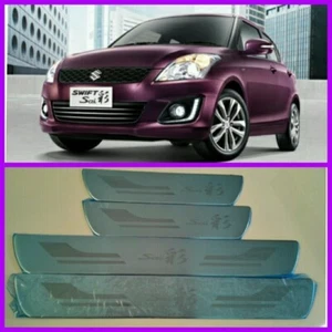 Gen 3 SUZUKI SWIFT Sai DOOR SILL TRIM SCUFF PLATE GUARD SET 4 DOORs 2013-17 - Picture 1 of 7