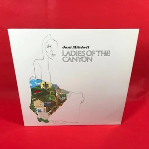 JONI MITCHELL Ladies Of The Canyon 1985 vinyl LP Big Yellow Taxi Woodstock - Picture 1 of 4
