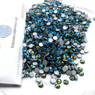 Preciosa MAXIMA Cristal Flatbacks pedrería arte en uñas 144 verde Olivino AB Foto 1 de 2