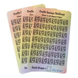 Crafts Laminated Savings challenge card - Picture 1 of 2