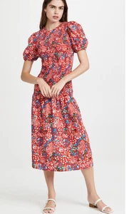 Nuevo sin etiquetas Vestido ajustado con estampado de guepardo rojo escarlata talla US 10 Never Fully Dressed - Imagen 1 de 6