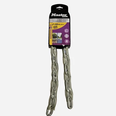 Master Lock Hardened Steel Chain 1m x 8mm - Image 1 of 3