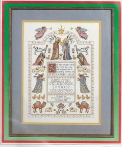 Dimensions 1988 Blessed Nativity Christmas Sampler Counted Cross Stitch Kit 8357 - Bild 1 von 3