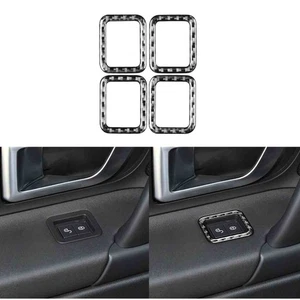 For Discovery Sport 2015-2019 Real Carbon Fiber Child Lock Switch Cover Trim 4pc - Picture 1 of 7