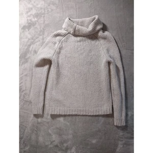 Hellgrauer Strickpullover Wasserfallausschnitt Merinowolle Medium von Banana Republic Classic  - Bild 1 von 6