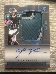 2020 Panini National Treasures Jalen Reagor RPA RC Patch Auto /20 Eagles - Picture 1 of 3