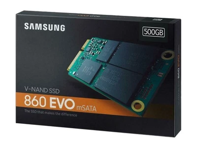 *New Unopened Box* Samsung 860 EVO mSATA 500GB SSD (MZ-M6E500BW) V-NAND 6Gb/s - Image 1 of 4
