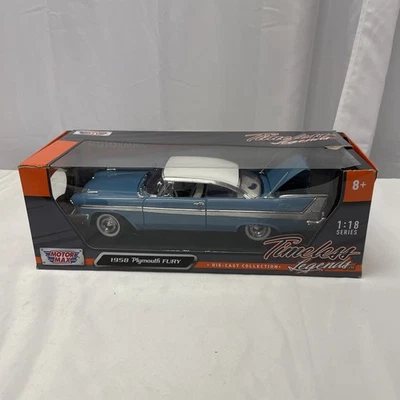 Plymouth Fury 1958 1/18 Motor Max Timeless Legends Mopar coche fundido a presión, ¡ver fotos! Foto 1 de 4
