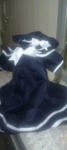 Clothes Sailor Dress & Hat 2 T Size For Baby Or Doll - Picture 1 of 2