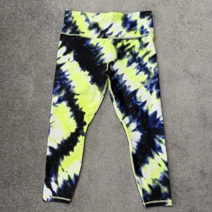 Leggings Athleta Mujer Grandes Elación 7/8 Apretados Tie Dye Amarillo Azul Yoga - Imagen 1 de 11