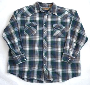 Big Mac Workwear Hemd Herren Buffalo kariert schwere Baumwolle Druckknopf 3XLT - Bild 1 von 6