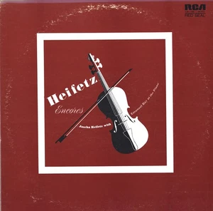 HEIFETZ Encores DEBUSSY BACH MENDELSSOHN NIN BEETHOVEN MILHAUD RCA LM-1166 LP NM - Picture 1 of 3