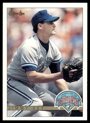 1993 O-Pee-Chee World Champions Jimmy Key Toronto Blue Jays #8 - Image 1 of 2