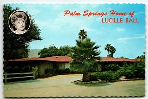 Postcard Home of Lucille Ball Palm Springs California CA UNP - Picture 1 of 2