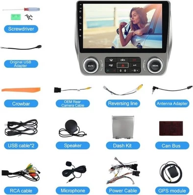 32GB Android 12 Car Radio Navi GPS Stereo +Camera For Chevrolet Camaro 2010-2015 Foto 1 de 4
