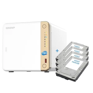 QNAP TS-462 4-Bay NAS HDD 640GB Preinstalled (4 X 160GB) + 2 X M.2 PCIe - Picture 1 of 9