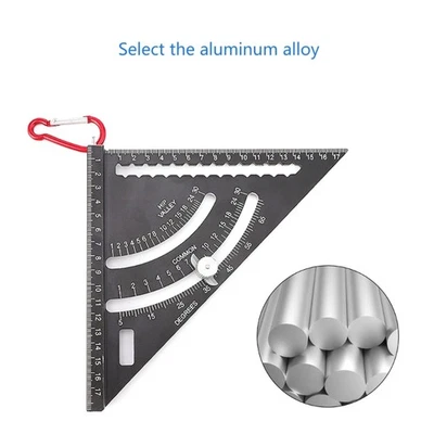 7inch Woodworking Tool Adjustable Ruler Combination Square - Image 1 of 4