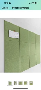 Large Cork Board Alternative - 48" x 36" 12 Pack Felt Wall Tiles No Adhesive - Picture 1 of 4