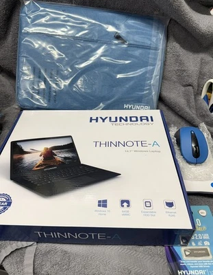 NIB Hyundai Thinnote-A 14.1" Celeron Laptop 64GB RAM 64GB Storage Expandable 2.5 - Image 1 of 4