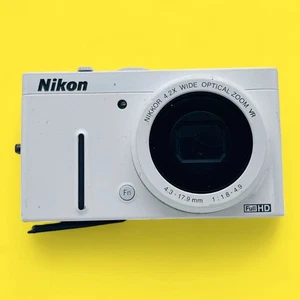 Nikon COOLPIX P310 White Digital Camera 4.2x Zoom Full HD Used with Battery - Picture 1 of 9