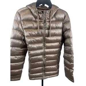 Andrew Marc Packable Lightweight Premium Down Puffer Jacket Coat Size Large - Picture 1 of 4
