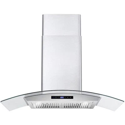 Cosmo 36" 380 CFM Ducted Wall Mount Range Hood Kitchen Hood in Stainless Steel - Image 1 of 3