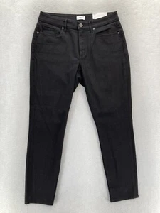 LOFT Outlet Curvy Skinny Jeans Women's 12 Black Stretch Denim Mid Rise Preppy - Picture 1 of 13