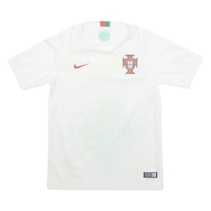 NIKE Portugal Boys Football Shirt Jersey White M - Picture 1 of 6