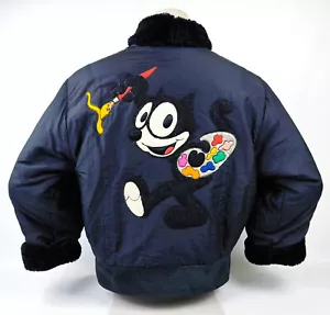 Iceberg Jacke Felix the Cat schwarz Gr. 42 (L) Italy vintage 90s - Bild 1 von 11
