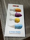 ZOKU 6 Fish Pops Traditional Ice Pop Mold BPA Free Molds - NEW