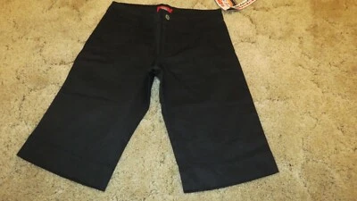 Dickies AH101 Girl's Shorts Stretch Fabric Black Shorts Size 1 29 in. x 13 in. - Image 1 of 4