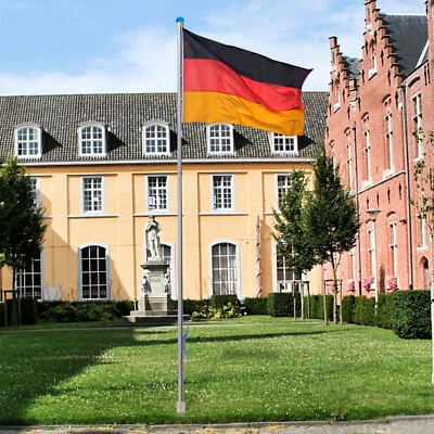 Fahnenmast Alu Teleskop 6,5m Fahnenstange Deutschlandfahne Flaggenmast Mast Neu# - Bild 1 von 4