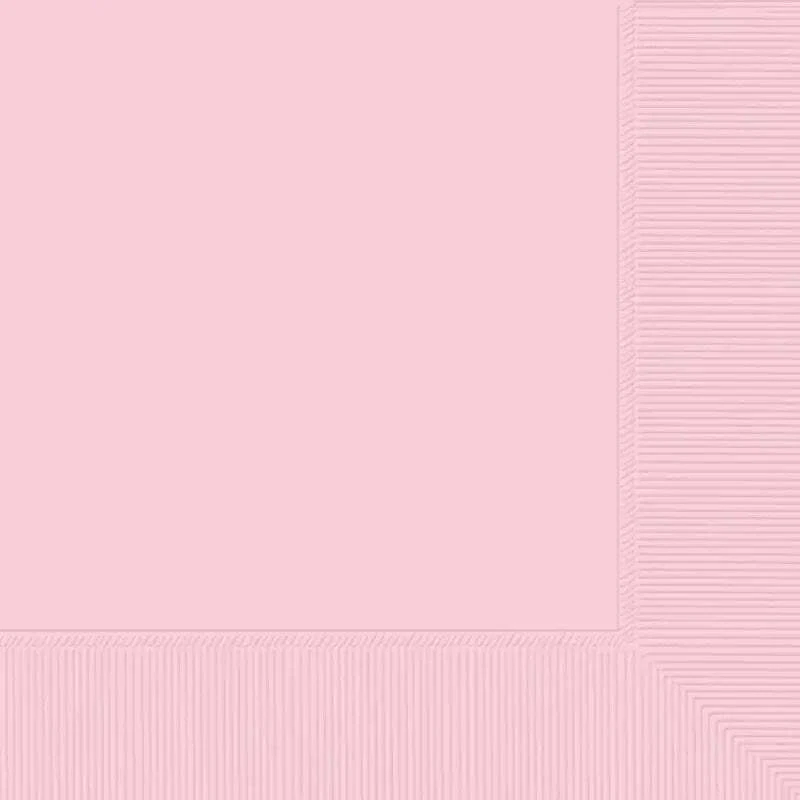 Blush Pink Beverage Napkins 2 Ply 50pk Fairy Princess Birthday Party Serviettes - Image 1 of 1