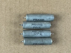 4 Vintage .1 uf 400v Pyramid Vitamin Q Guitar Tone Capacitors - Picture 1 of 7