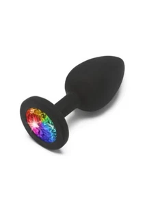 CUNEO ANALE CON PIETRA MULTICOLOR RAINBOW SMALL UNISEX - Foto 1 di 3