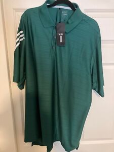 Adidas Mens ClimaCool Green Golf Polo Shirt ~ Size 3XL