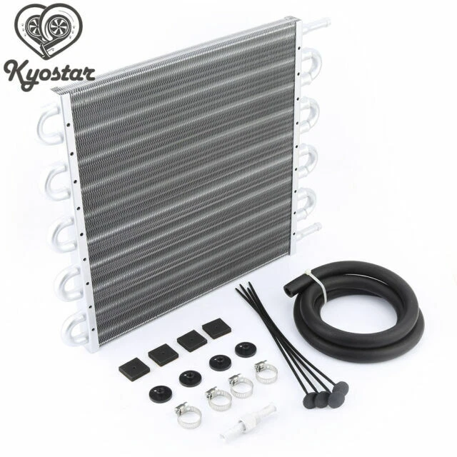 Kyostar KD1406 Engine Transmission Oil Cooler Kit - Silver