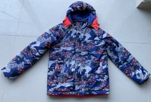 Mini Boden Boys 13-14 Years Camo Stars Coat Ski Jacket All Weather Waterproof - Picture 1 of 9
