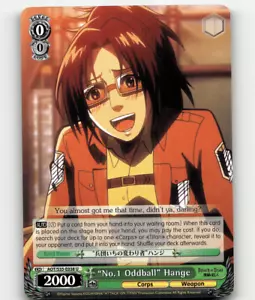 Weiss Schwarz - "No.1 Oddball" Hange - Attack on Titan - Bild 1 von 1