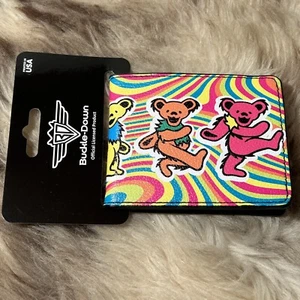 NWT Buckle-Down Men's Wallet - Grateful Dead Psychedelic Dancing Bears Design - Picture 1 of 3