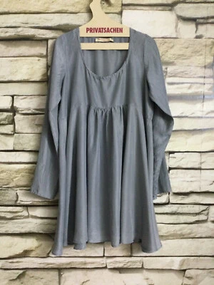 cocon.commerz PRIVATSACHEN  ROHSTOFF Kleid aus WÄSCHESEIDE in grau Größe 1 - Bild 1 von 4