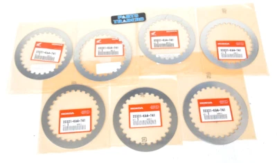 Placa de embrague de aluminio genuina Honda (juego de 7) CR250R CR500R CR 250R 500R Foto 1 de 2