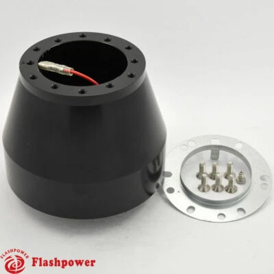 Adaptador de volante Flashpower BMW E24 E28 E30 E32 M3 M5 318i 325e 535i negro Foto 1 de 3