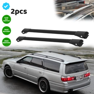 For Nissan Stagea WC34 Wagon/Estate 1996–2001 Roof Rack Cross Bars Black Set - Bild 1 von 20