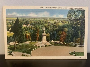 Das Schlachtfeld von Little Round Top Vintage Postkarten Gettysburg Pennsylvania - Bild 1 von 2