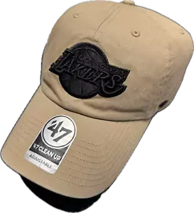 '47 Brand Los Angeles Lakers Clean Up Cap, Khaki - Picture 1 of 2