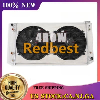 Ventilador de cubierta de radiador 4 filas para Chevy GMC C/K 1500.2500 3500 1988~2000 7,4 L 454 V8 Foto 1 de 4