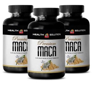 L-arginine - PREMIUM MACA - best energy supplements for men - 3 Bottles - Picture 1 of 12